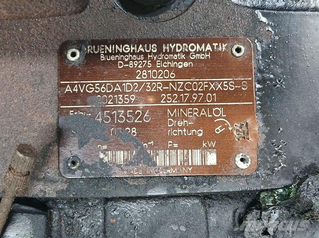 Brueninghaus Hydromatik A4VG56DA1D2/32R-Drive pump/Fahrpumpe/Rijpomp Hidraulice