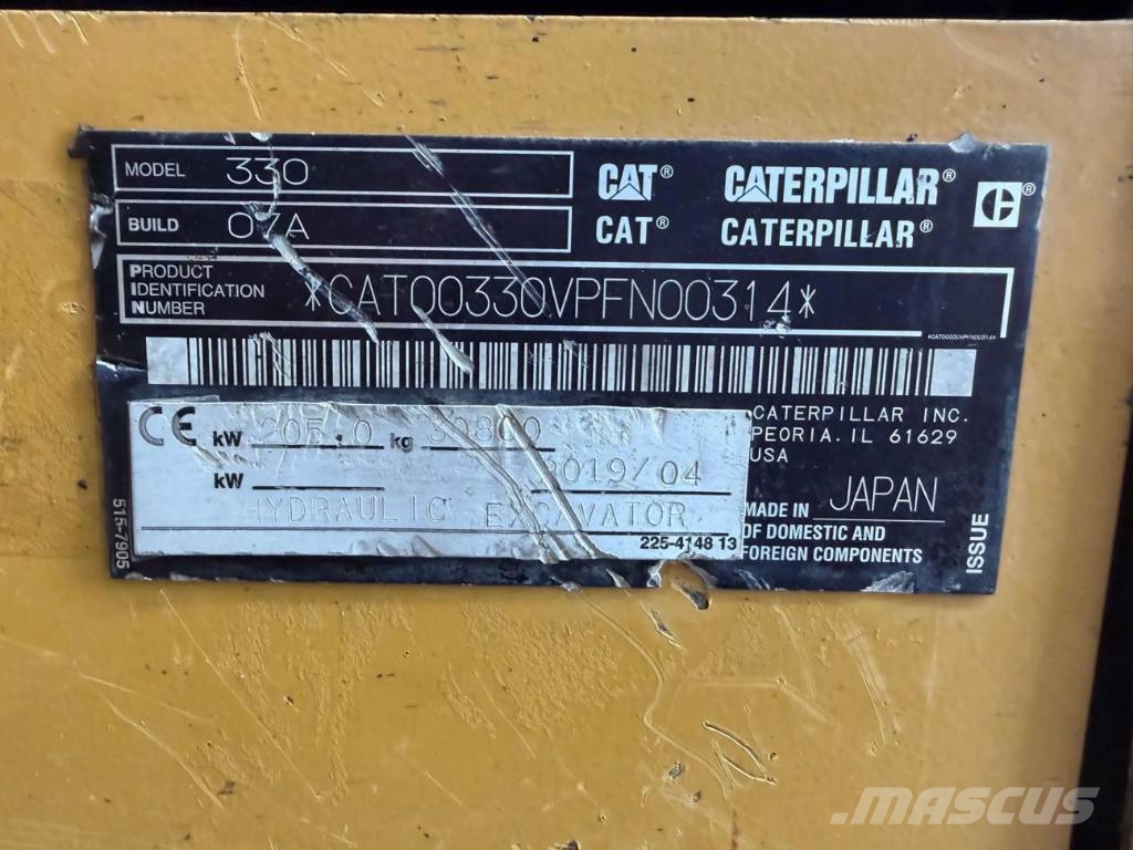 CAT 330 07A Pelle sur chenilles