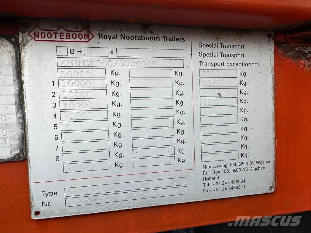 Nooteboom MCO-58-04V 4 AXLE FORCED STEERING - DOUBLE EXTENDA Tieflader-Auflieger