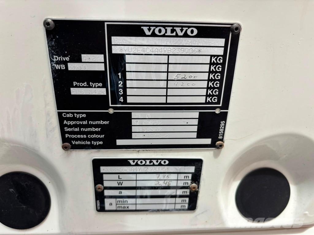 Volvo FL 614 4x2 WUMAG WT170H Smagās mašīnas ar celtni