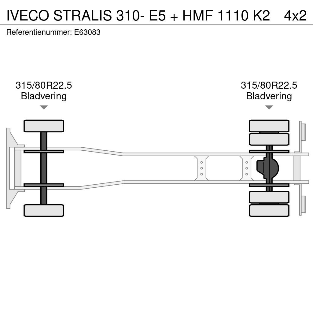 Iveco STRALIS 310- E5 + HMF 1110 K2 Kiper tovornjaki
