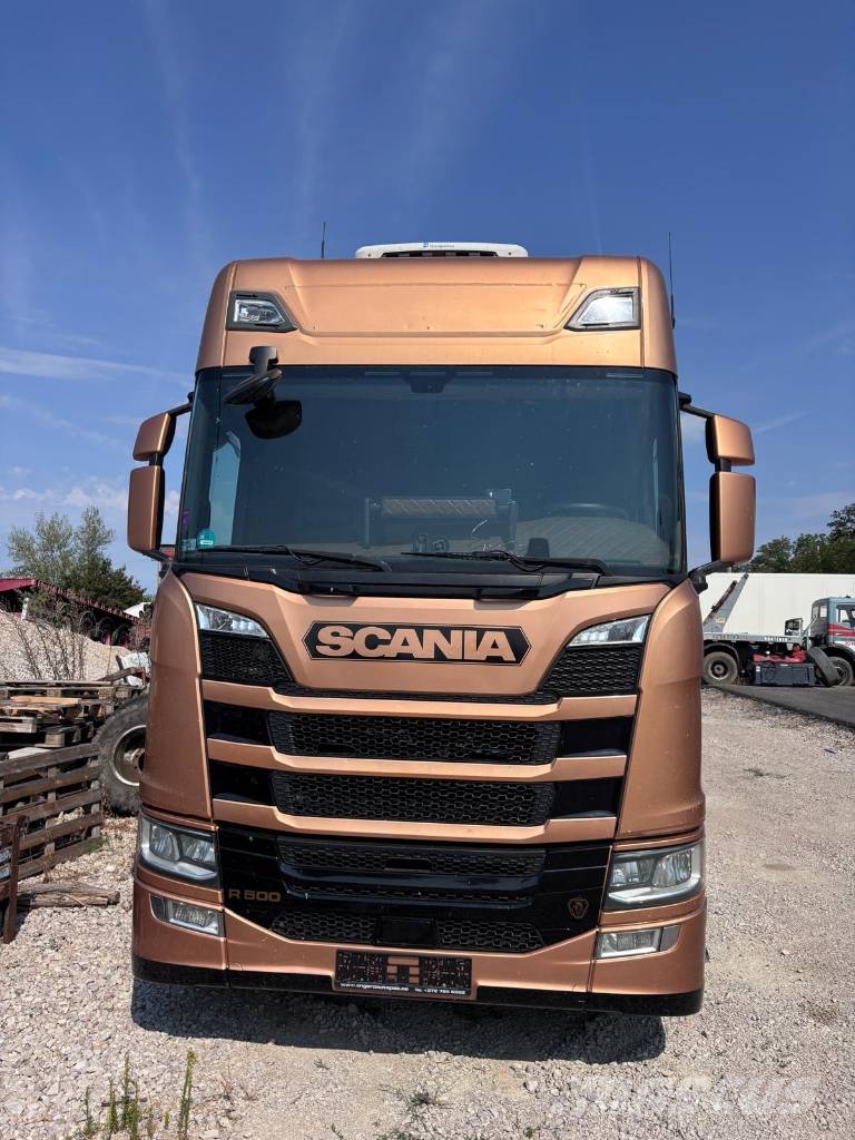 Scania R 500 Autószállító teherautó + pótkocsi Tegljači