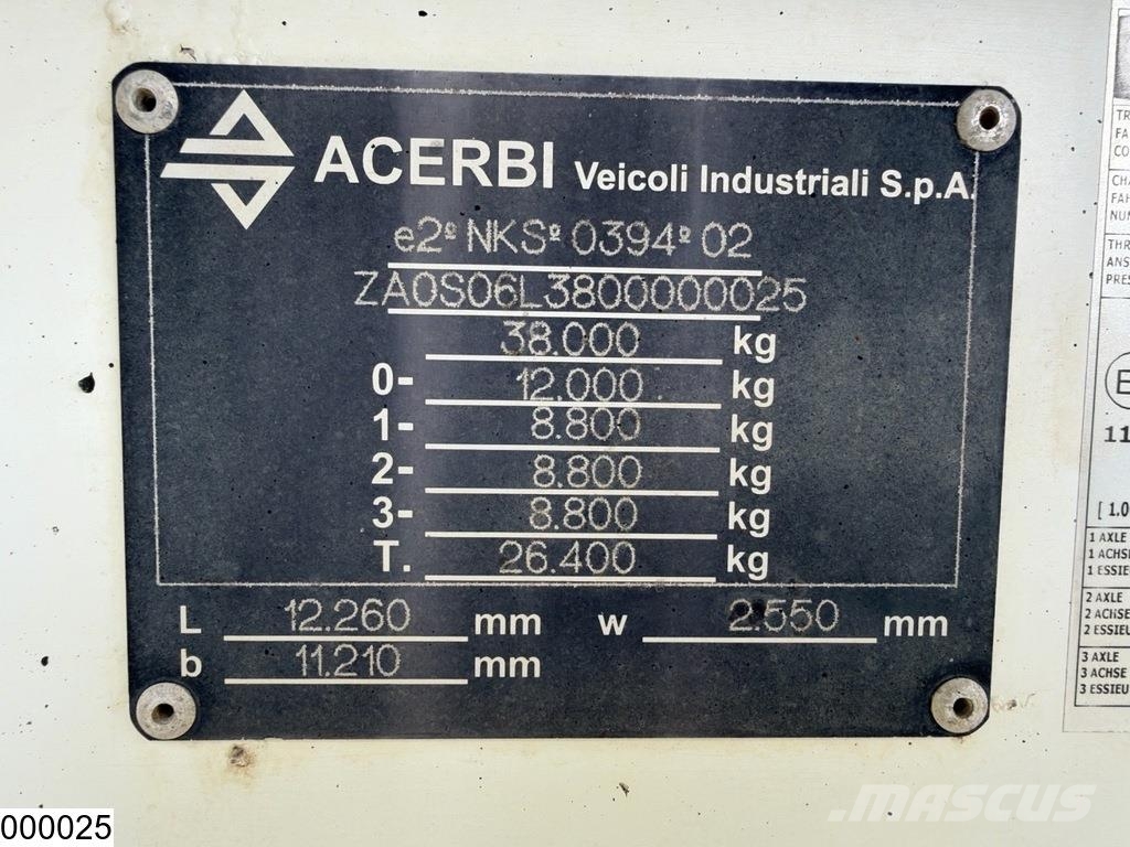 Acerbi Fuel 43.929 liter, 9 Comp Semirremolques cisterna