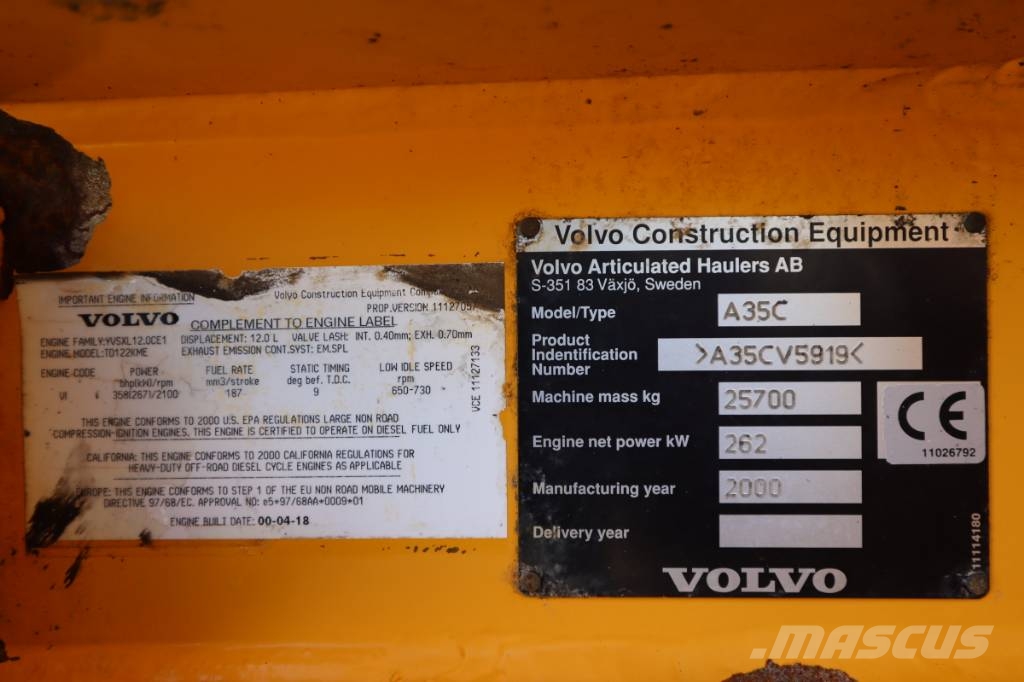 Volvo A 35 C Dumpperit