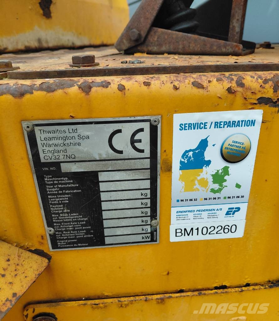 Thwaites 3 Tonne, m/drejeligt højtip عربات نقل قلابة للمواقع