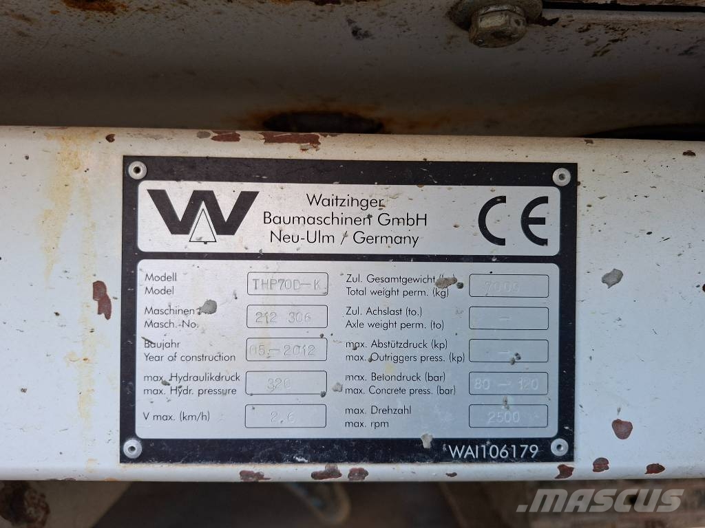 Waitzinger THP70D-K Betonpumpen