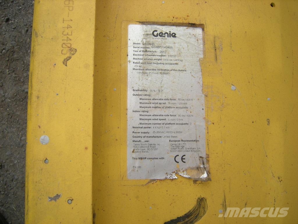 Genie GS 2646 (ID3405) Platforme foarfeca