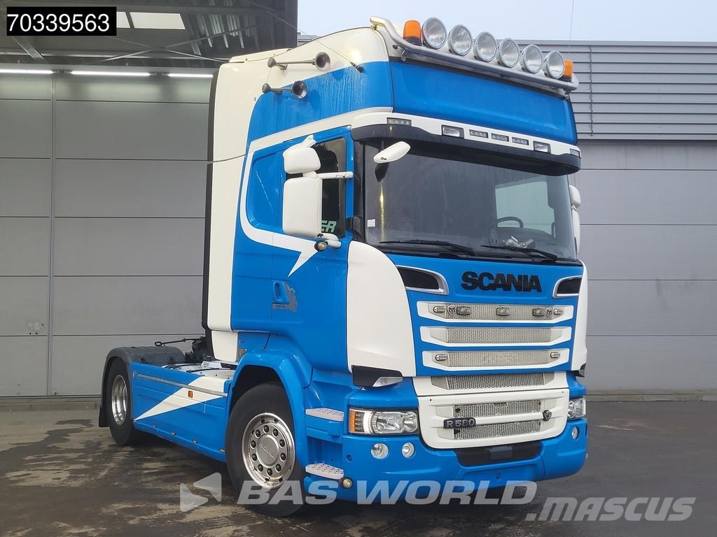 Scania R580 R 4X2 V8 Retarder 2x Tanks Standklima Full-Ai وحدات الجر