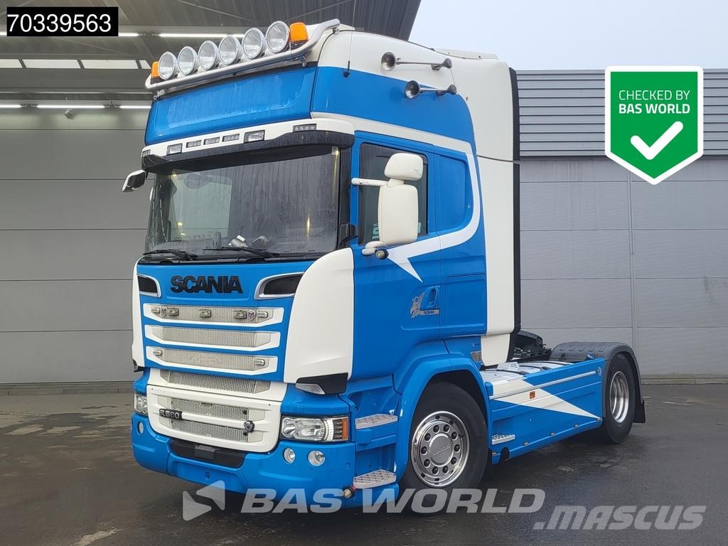 Scania R580 R 4X2 V8 Retarder 2x Tanks Standklima Full-Ai وحدات الجر