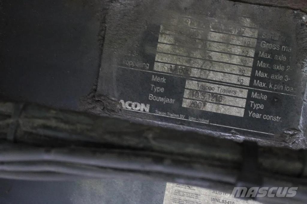 Tracon TO.S 1210 CARRIER VECTOR 1850 MT Semi remorque frigorifique