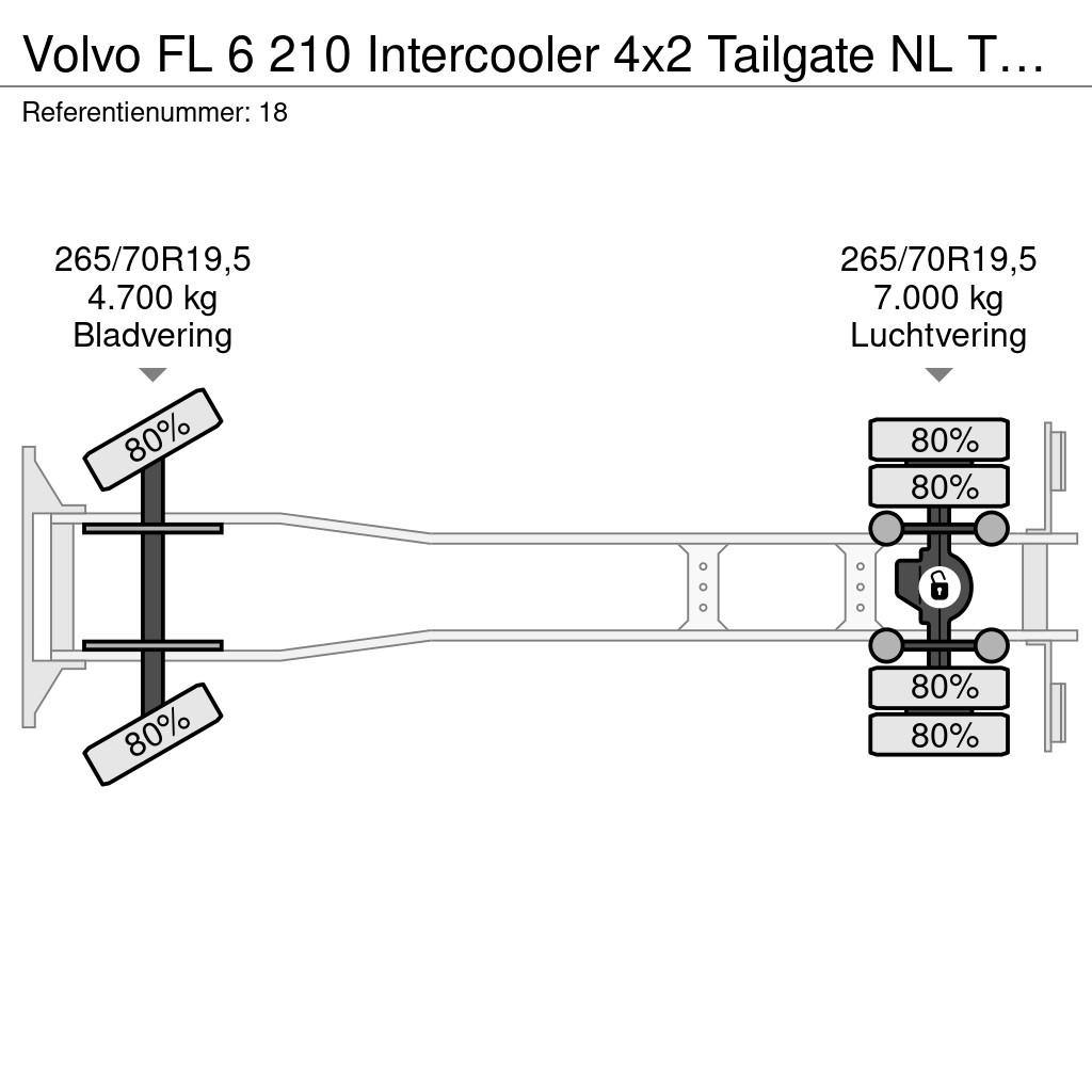 Volvo FL 6 210 Intercooler 4x2 Tailgate NL Truck! Camiones con caja de remolque