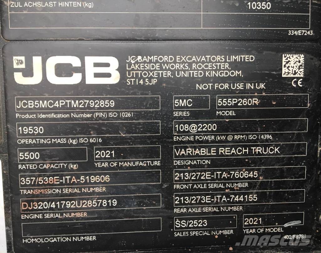 JCB 555P260R Chariot télescopique
