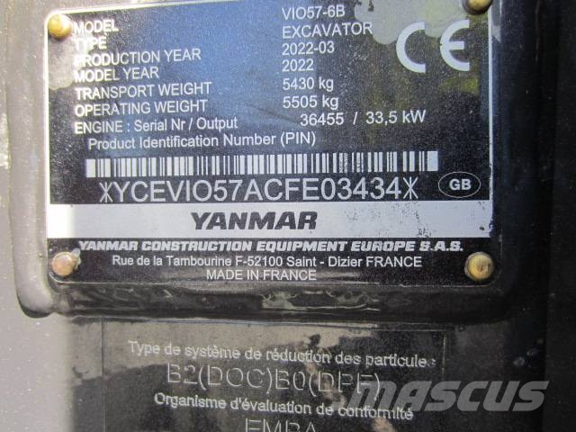 Yanmar Vio 57 Miniekskavaatorid < 7 t