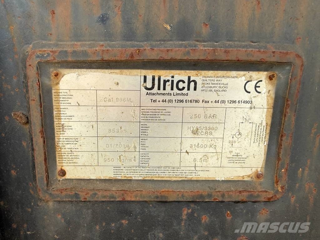 CAT 950M 966M - (Ulrich) High-Tip Bucket / 6.5m³ Buckets