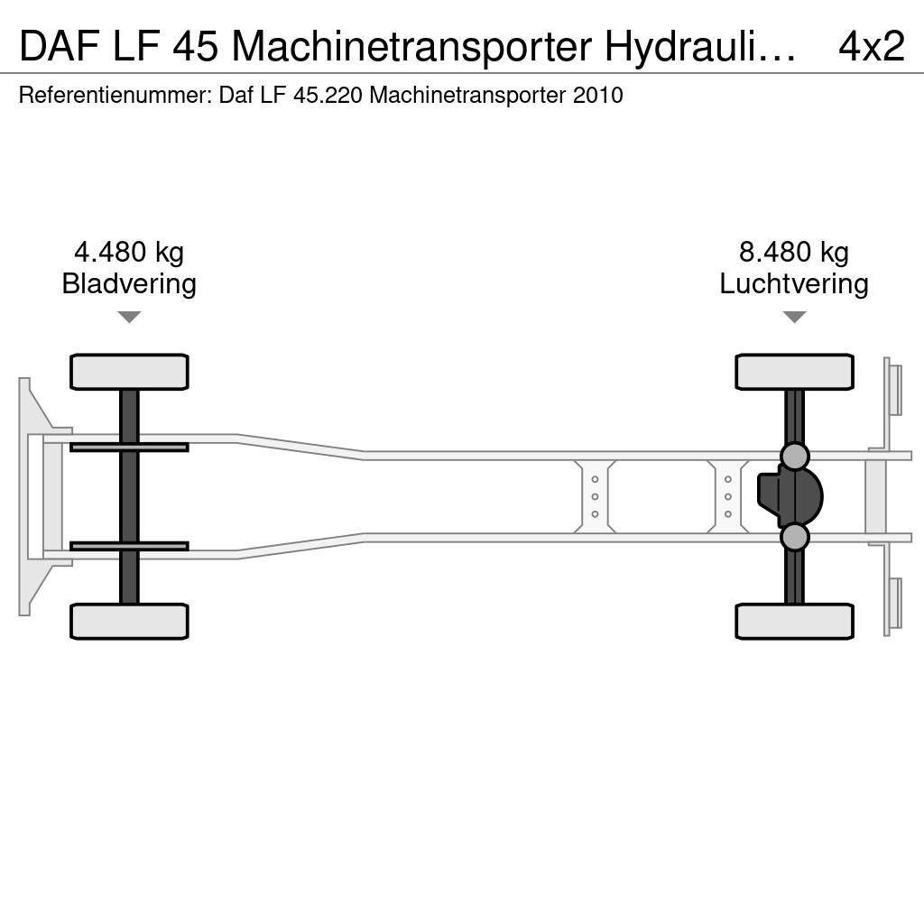 DAF LF 45 Machinetransporter Hydraulic ramps 48.000 km Camiones portacoches