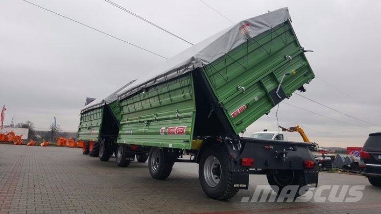 Metal-Fach T711/3 trailer 12 T + extensions 800mm + tarpaulin Kallurhaagised