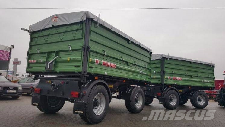 Metal-Fach T711/3 trailer 12 T + extensions 800mm + tarpaulin Kallurhaagised