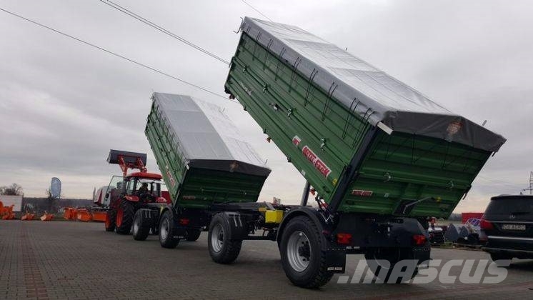 Metal-Fach T711/3 trailer 12 T + extensions 800mm + tarpaulin Kallurhaagised