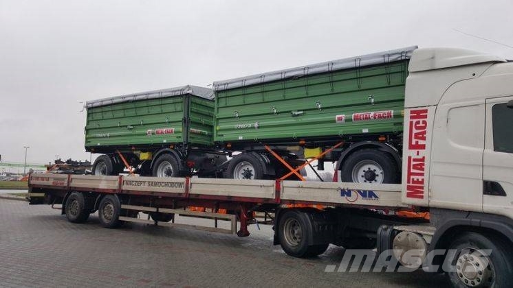 Metal-Fach T711/3 trailer 12 T + extensions 800mm + tarpaulin Kallurhaagised