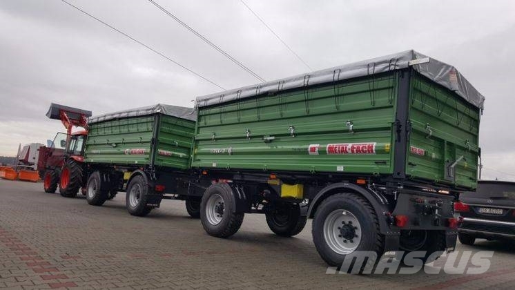 Metal-Fach T711/3 trailer 12 T + extensions 800mm + tarpaulin Kallurhaagised