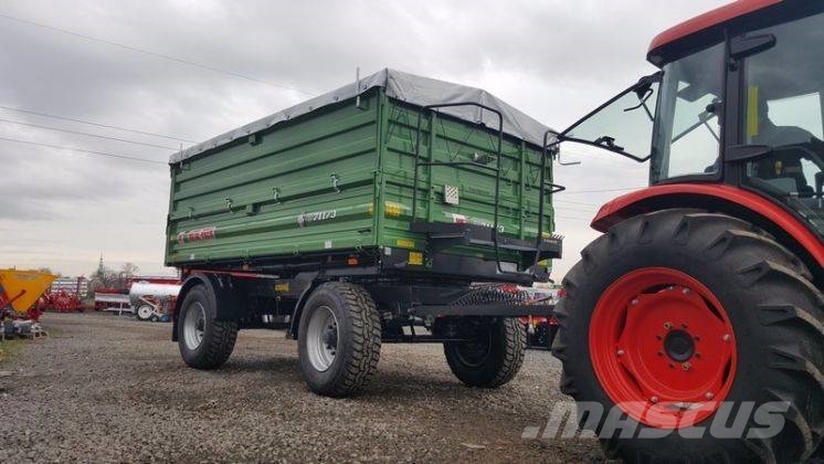 Metal-Fach T711/3 trailer 12 T + extensions 800mm + tarpaulin Kallurhaagised