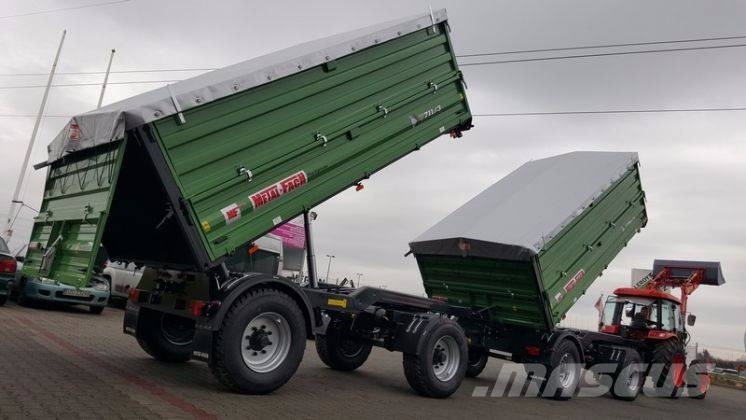 Metal-Fach T711/3 trailer 12 T + extensions 800mm + tarpaulin Kallurhaagised