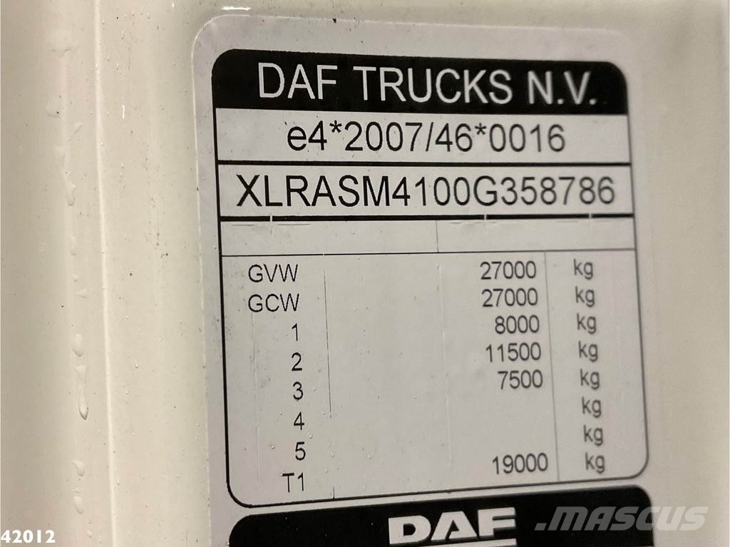 DAF FAN CF 340 Hiab 23 Tonmeter laadkraan Мусоровозы