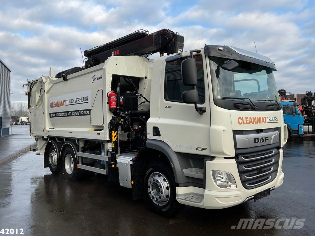 DAF FAN CF 340 Hiab 23 Tonmeter laadkraan Мусоровозы