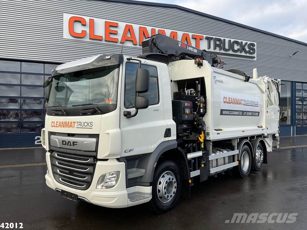 DAF FAN CF 340 Hiab 23 Tonmeter laadkraan Мусоровозы