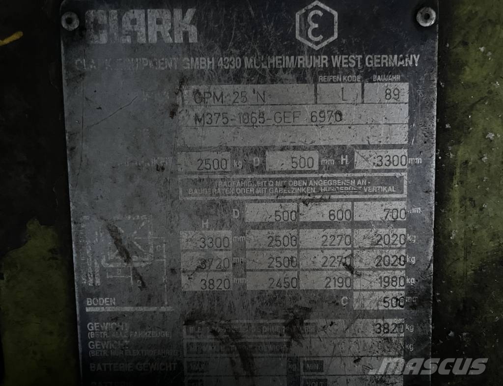 Clark GPM25N V-4277 INW EO Plinski viličari