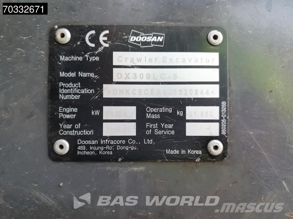 Doosan DX300 LC-5 GPS - Tiltrotator Gravemaskiner på larvebånd