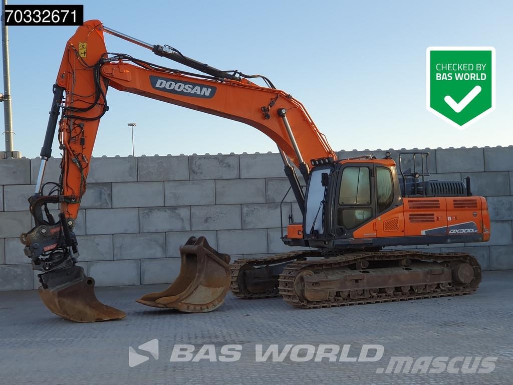 Doosan DX300 LC-5 GPS - Tiltrotator Gravemaskiner på larvebånd