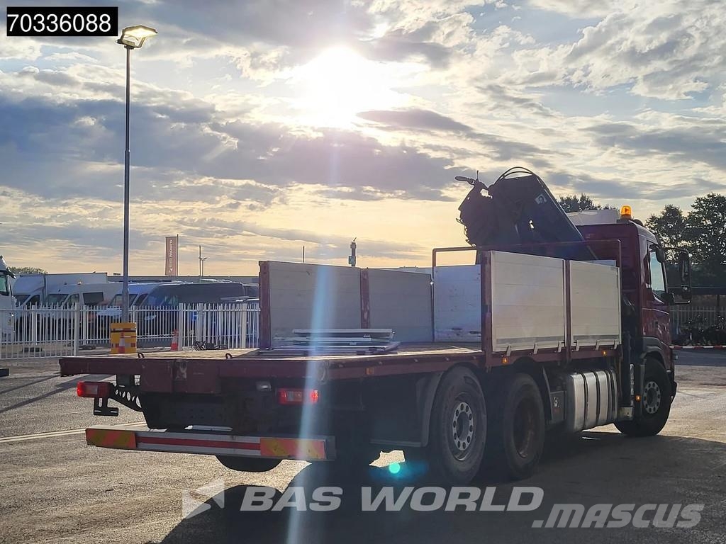 Volvo FMX 6X2 HIAB 144EHIDVO Crane Kran Lift-Axle Automa Platte bakwagens