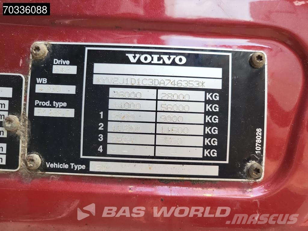 Volvo FMX 6X2 HIAB 144EHIDVO Crane Kran Lift-Axle Automa Platte bakwagens