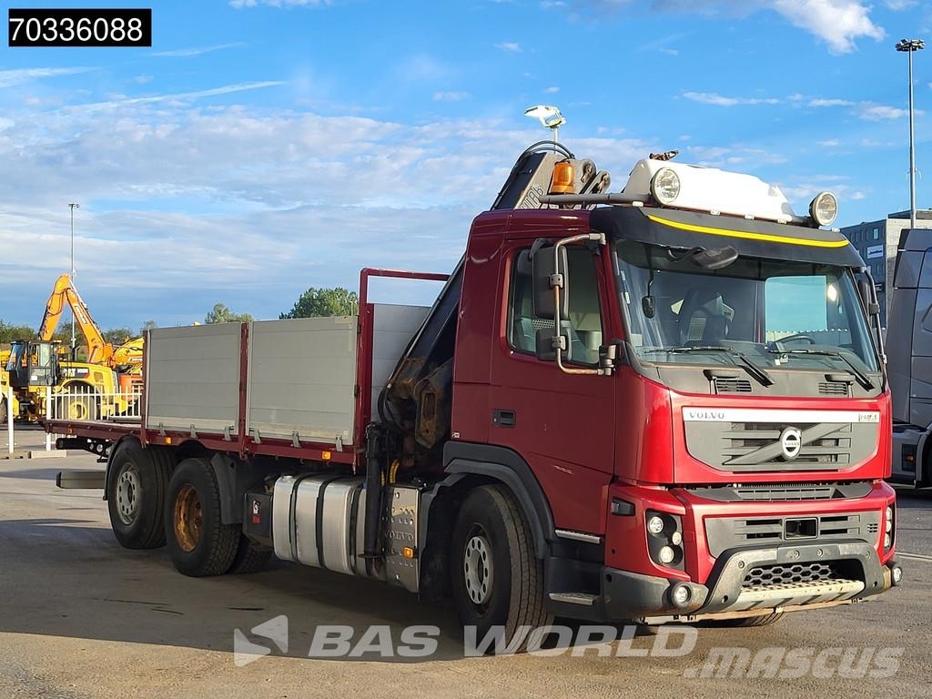 Volvo FMX 6X2 HIAB 144EHIDVO Crane Kran Lift-Axle Automa Platte bakwagens