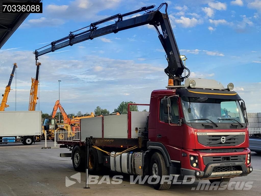 Volvo FMX 6X2 HIAB 144EHIDVO Crane Kran Lift-Axle Automa Platte bakwagens