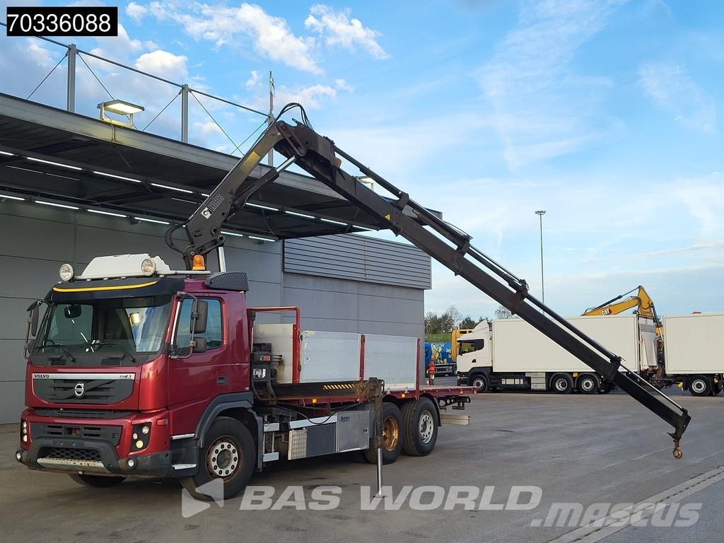 Volvo FMX 6X2 HIAB 144EHIDVO Crane Kran Lift-Axle Automa Platte bakwagens