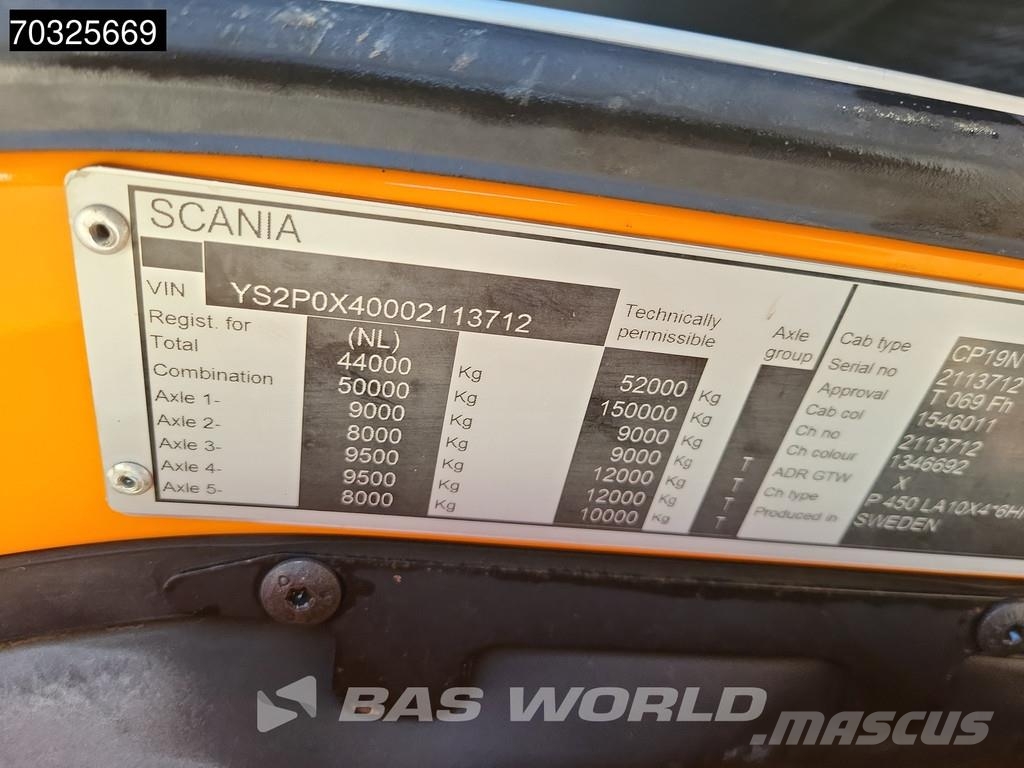 Scania P450 P 10X4 150T! Full-Air Retarder Lift+Lenkachse Cabezas tractoras
