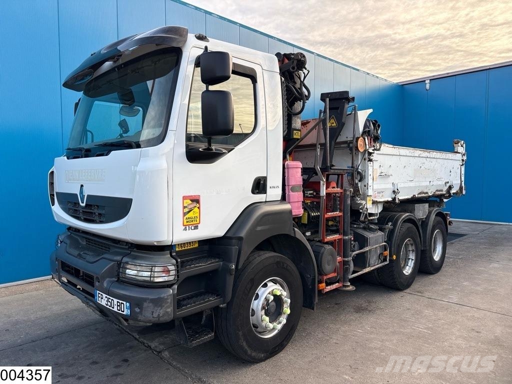 Renault Kerax 410 Dxi 6x4, Palfinger, Tri-benne, Retarder, Kiper tovornjaki