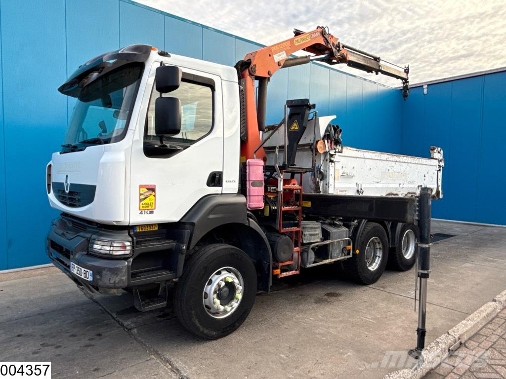 Renault Kerax 410 Dxi 6x4, Palfinger, Tri-benne, Retarder, Kiper tovornjaki