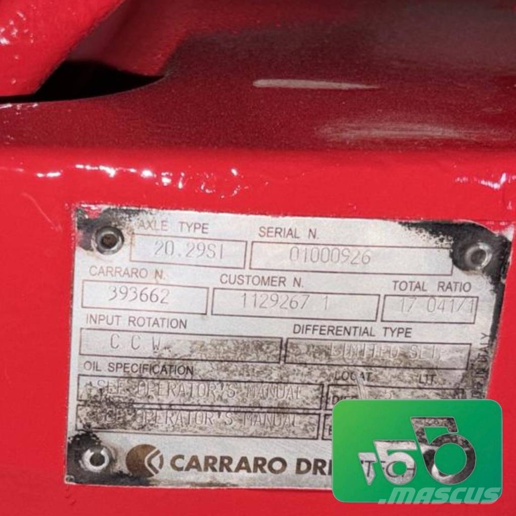CLAAS Arion Front Axle 393622 Carraro 20.29 SI Шасі