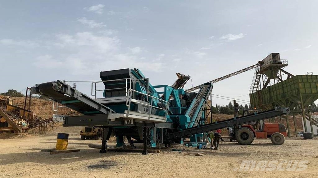 Constmach 200TPH Mobile Vertical Shaft Impact Crushing Plant Mobil törőgépek