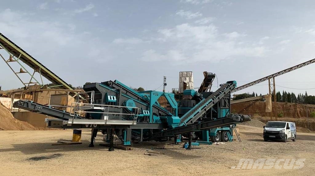 Constmach 200TPH Mobile Vertical Shaft Impact Crushing Plant Mobil törőgépek