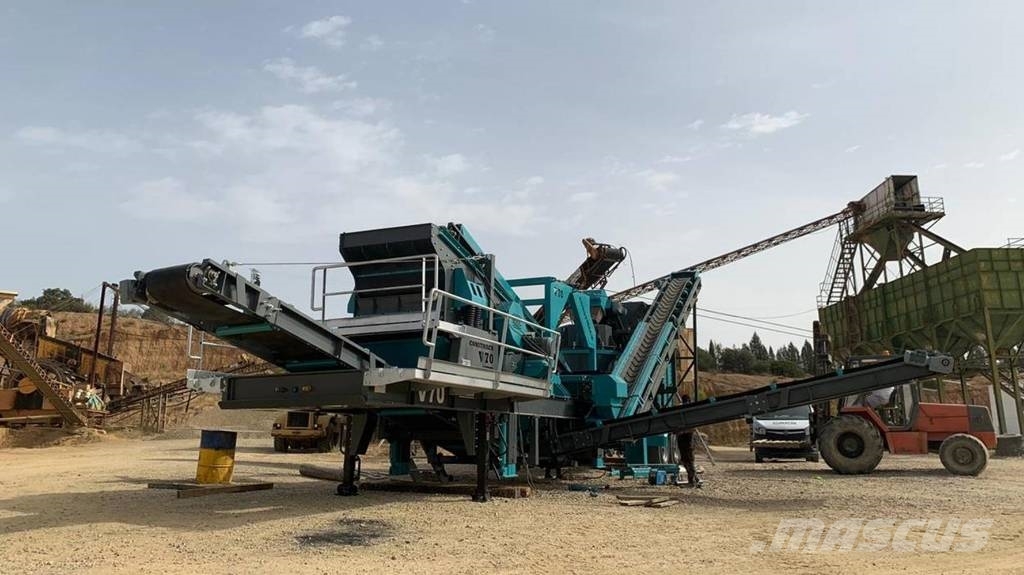 Constmach 200TPH Mobile Vertical Shaft Impact Crushing Plant Mobil törőgépek