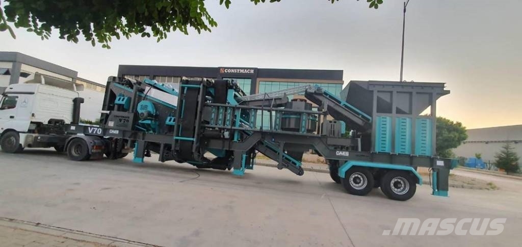 Constmach 200TPH Mobile Vertical Shaft Impact Crushing Plant Mobil törőgépek