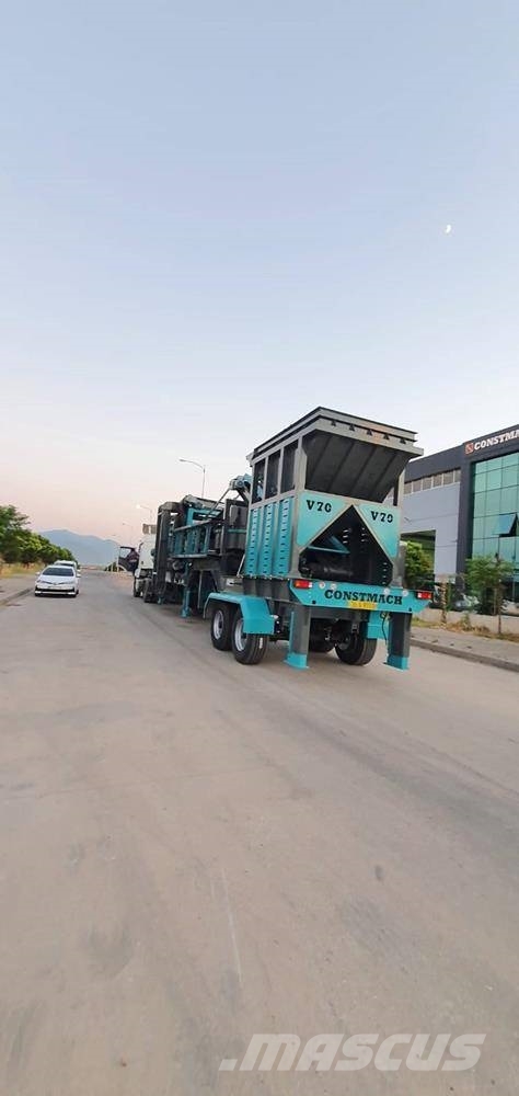 Constmach 200TPH Mobile Vertical Shaft Impact Crushing Plant Mobil törőgépek