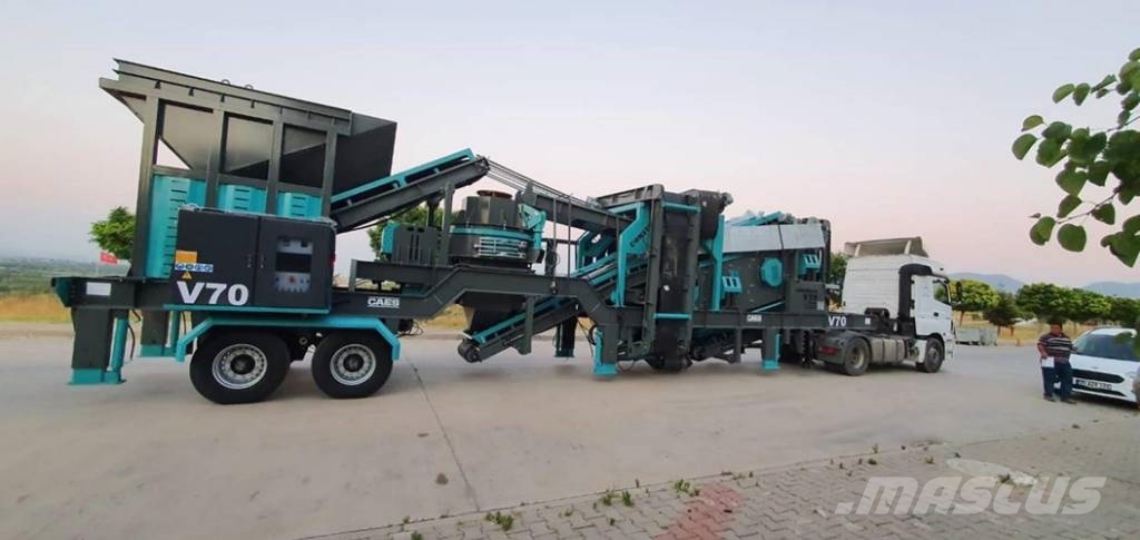 Constmach 200TPH Mobile Vertical Shaft Impact Crushing Plant Mobil törőgépek