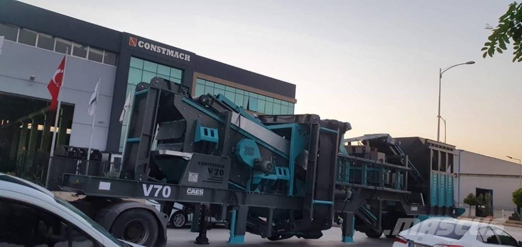 Constmach 200TPH Mobile Vertical Shaft Impact Crushing Plant Mobil törőgépek