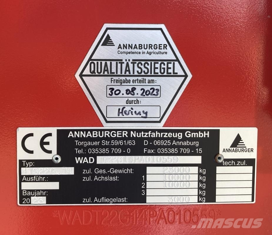 Annaburger EcoLiner HTS 22G.14 2-Seiten-Kombikipper Agricoltura - Altro