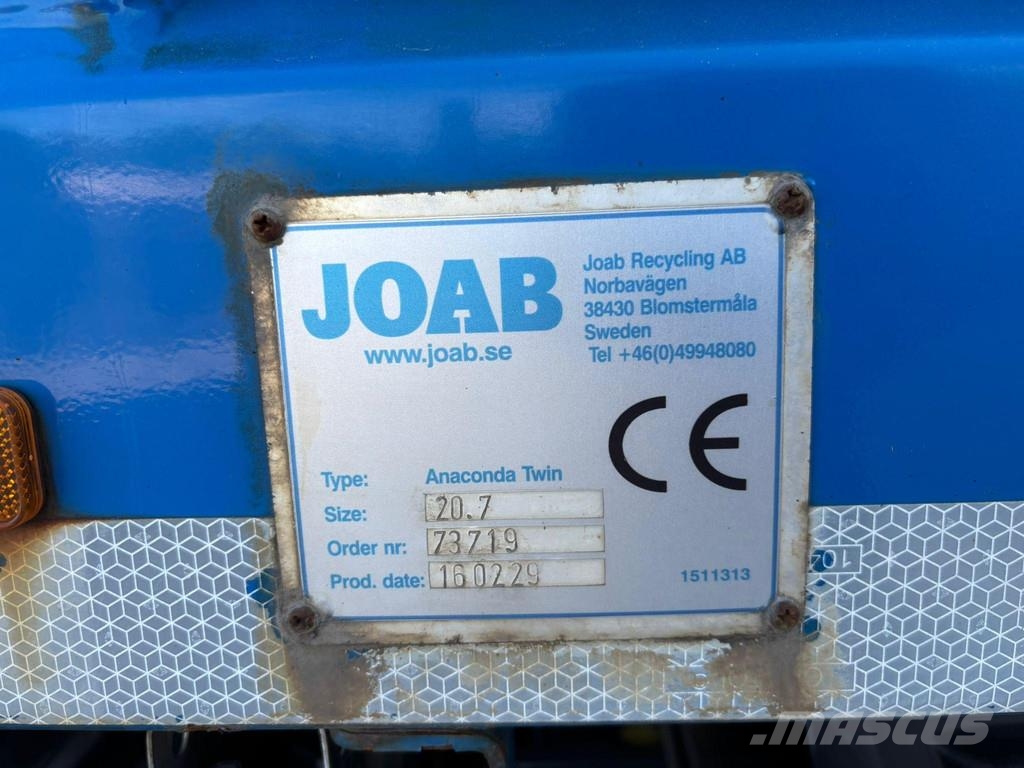 Volvo FE 320 6x2*4 Joab Anaconda Twin 20,7 m3 Sopbilar